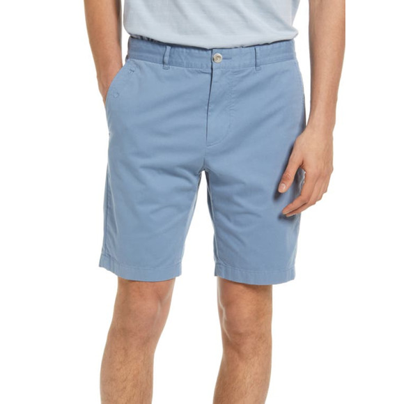 Vince Men Griffith Lightweight Chino Shorts Blue Size 31 - Picture 1 of 3